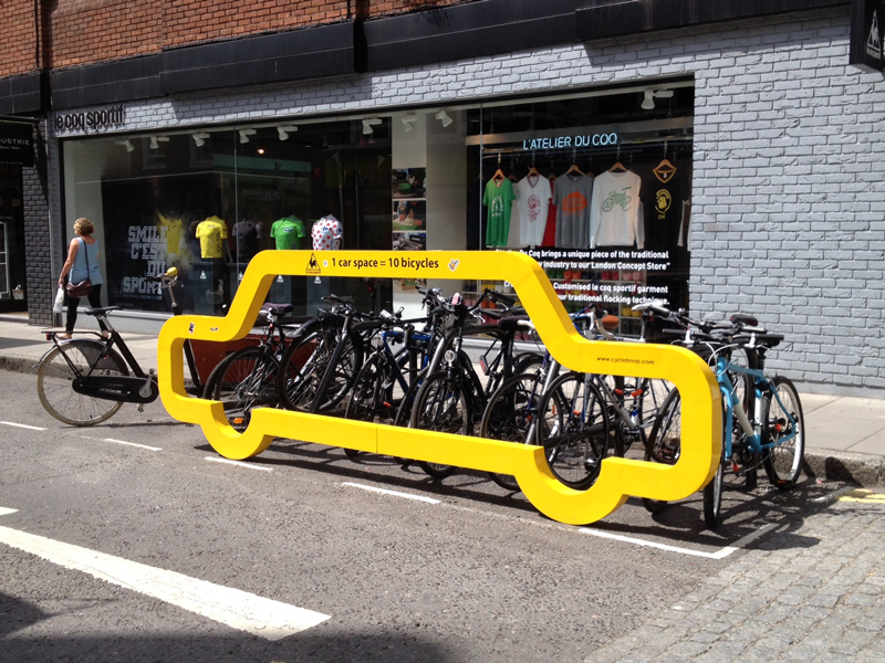 temporary bike rack for car