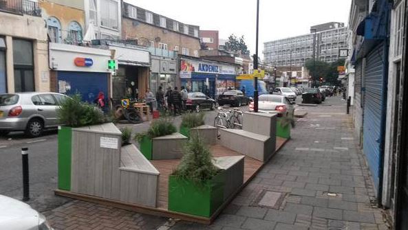 new parklet well street