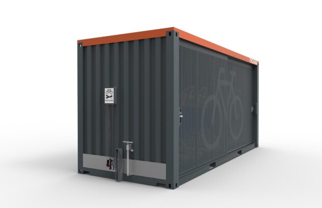 Side view of a Cyclehoop Container Cycle Hub