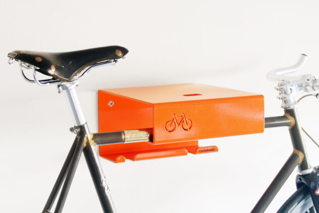 Front view of a Cyclehoop Bikeshelf