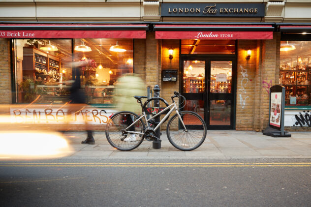 A bicycle attached to a Cyclehoop HD