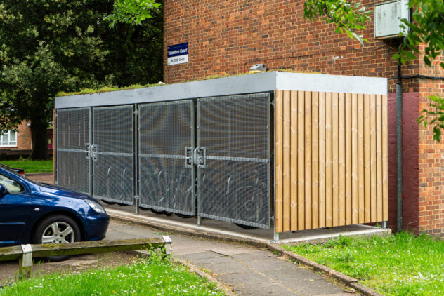 Wood Bike Shelter