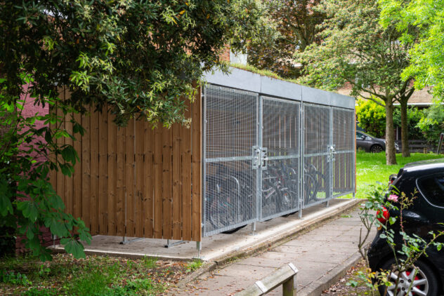 Wood Bike Shelter