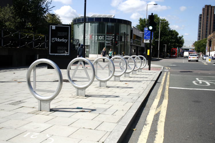 Cyclehoop Customised Cycle Stands installed in Lambeth, London