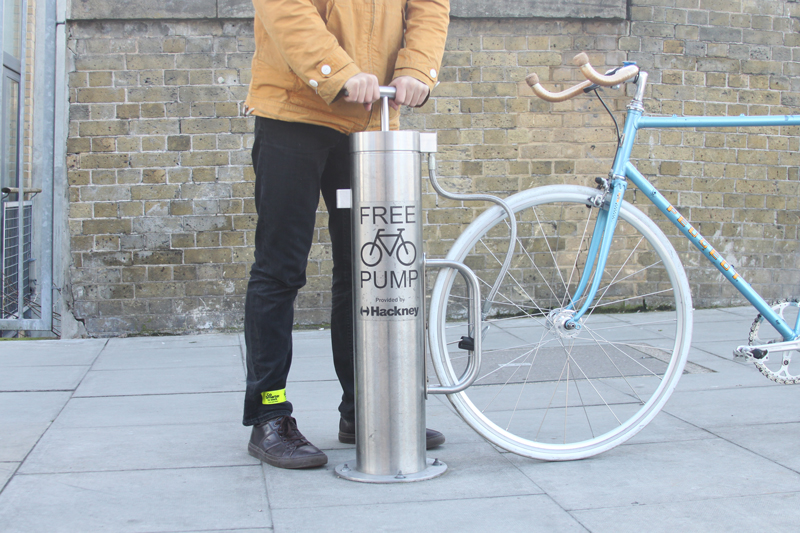 Cyclehoop bring municipal bike pumps to London's streets
