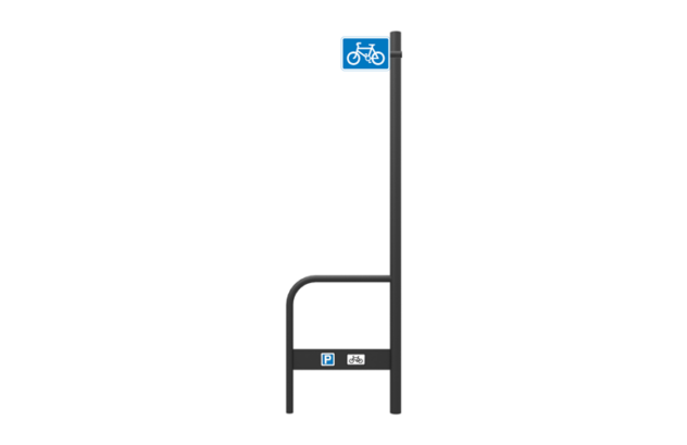 Side view of a Cyclehoop Sign Stand