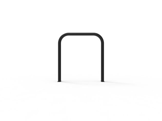 Front view of a Cyclehoop Sheffield Stand in black