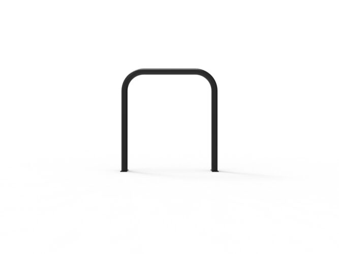 Front view of a Cyclehoop Sheffield Stand in black