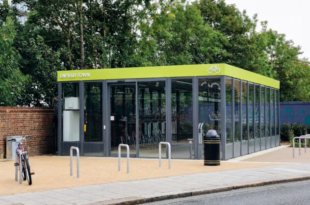 Enfield Cycle Hub, at Enfield Town railway station