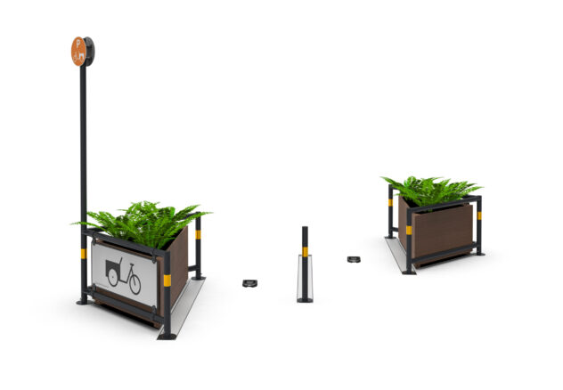 A Cyclehoop Modular Parklet