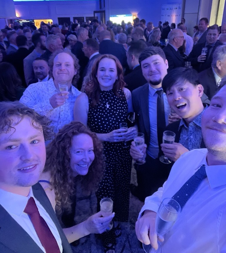 Cyclehoop staff at awards ceremony
