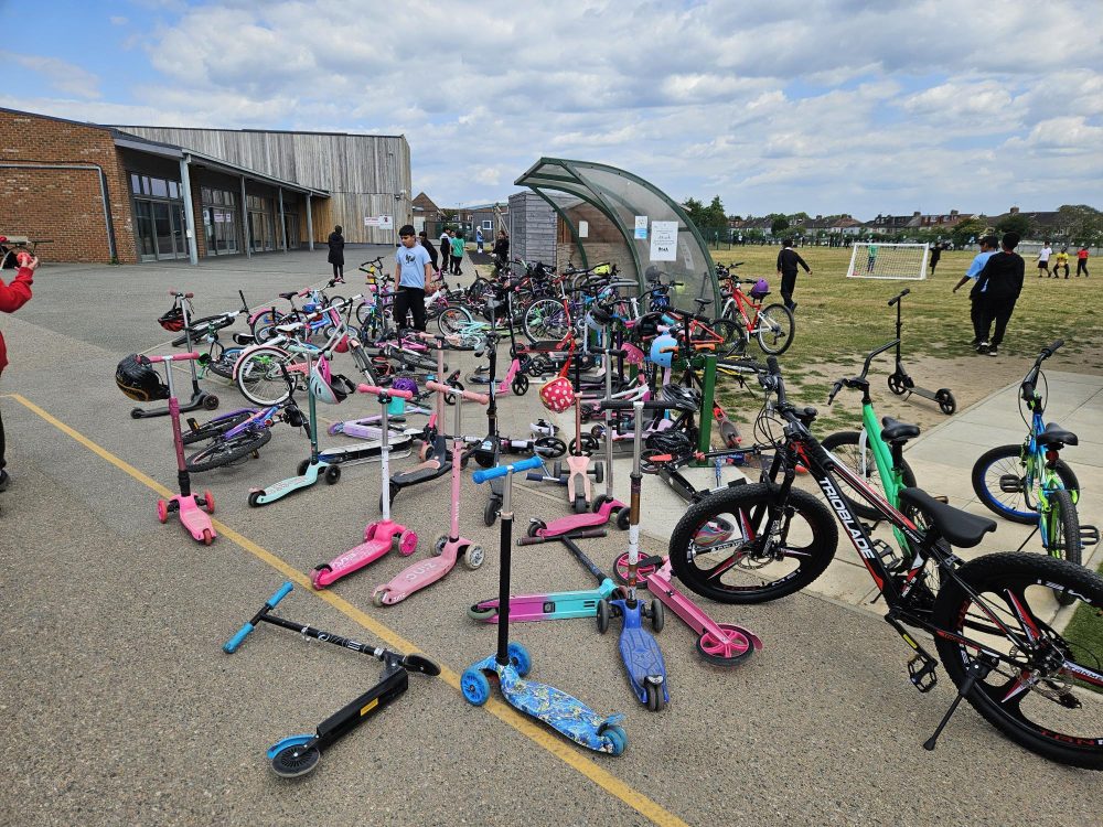 Active travel vehicles causing potential dangerous hazard