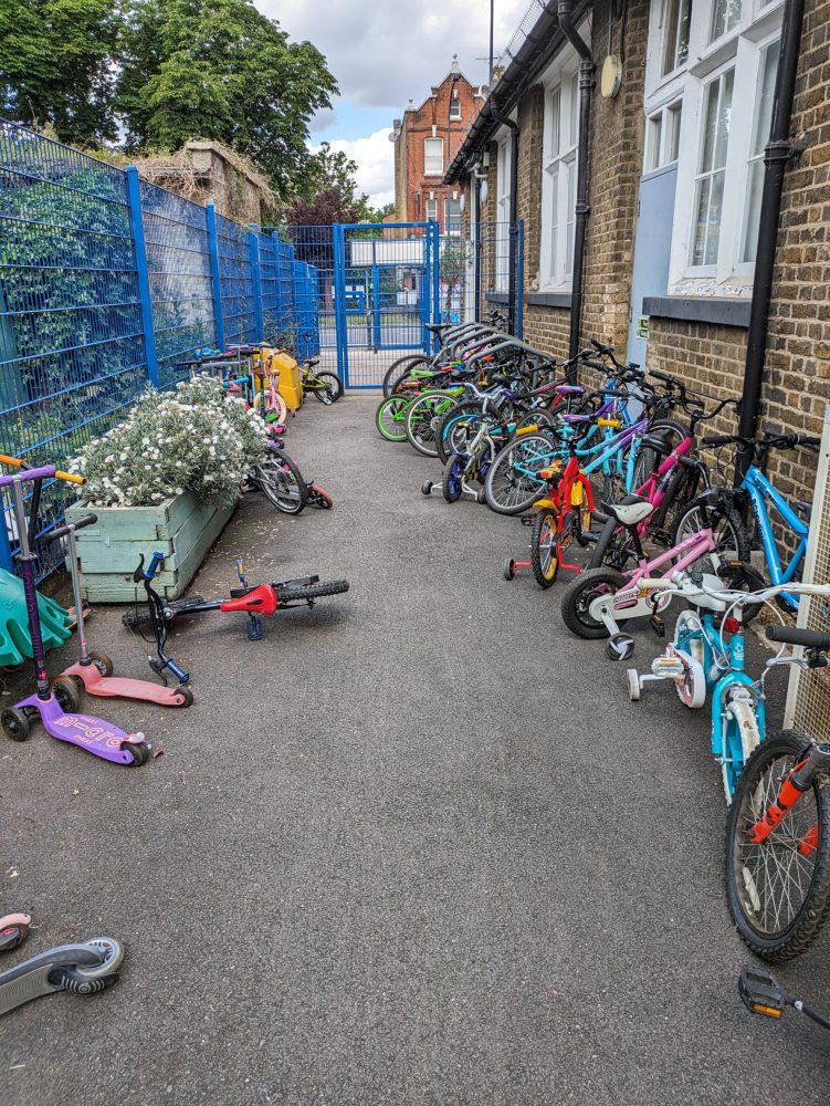 active travel vehicles blocking access point